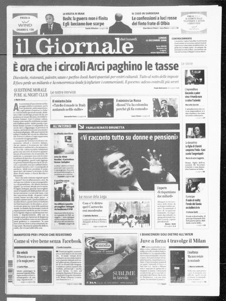 Il giornale del lunedi